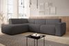 Selsey 'Bouvi' Ecksofa mit seitlicher Rückenlehne an der Ottomane, links, dunkelgrau, Bouclé Bild 3