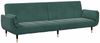 vidaXL Schlafsofa 2-Sitzer mit Fußhocker Dunkelgrün Samt 3258153 Bild 4
