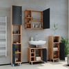 Badmöbel-Set Fynn Eiche 3 Teile, mit Midischrank Vicco Bild 4