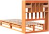 vidaXL Massivholzbett mit Regal ohne Matratze Wachsbraun 75x190 cm 3323976 Bild 5