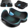 POPOLIC Sitzkissen Sitzkeilkissen für Bürostuhl & Autositz – Ergonomisches, Sitzauflage aus Memory-Schaum, Erhöht Sitzkomfort Bild 4