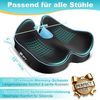 POPOLIC Sitzkissen Sitzkeilkissen für Bürostuhl & Autositz – Ergonomisches, Sitzauflage aus Memory-Schaum, Erhöht Sitzkomfort Bild 2