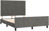 Bettgestell mit Kopfteil Samt Dunkelgrau 140x190 cm, Härtegrad: H2 [3125630] Bild 4