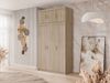 Kleiderschrank Elena 3D (Farbe: Sonoma Eiche, mit Schrankaufsatz) Bild 2