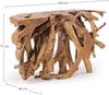 Konsole Dadsoli aus Teakholz, massives Unikat, Natur, 120 cm breit, von Bizzotto Bild 4
