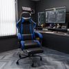 HOMALL Gaming-Stuhl Massage Gaming Stuhl mit Fußstütze 90-135° Rückenlehne einstellbar (Bürostuhl Ergonomisch,Verstellbarem Lenden- & Kopfkissen,mit Fußstütze) Bild 2