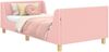 vidaXL Kinderbettgestell mit Kopfteil Rosa 80 x 200 cm Schafstoff 42010865 Bild 3
