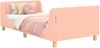 vidaXL Kinderbettgestell mit Kopfteil Rosa 80 x 200 cm Schafstoff 42010865 Bild 2