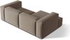 Micadoni Ecksofa Nuria 3-Sitzer Links Samt Warmes Grau Bild 4