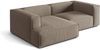 Micadoni Ecksofa Nuria 3-Sitzer Links Samt Warmes Grau Bild 3