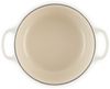 Le Creuset Signature Gusseisen-Bräter mit Deckel, Für alle Herdarten und Induktion geeignet, Rund, Meringue, 20,0 cm, 2.4 Bild 4