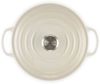 Le Creuset Signature Gusseisen-Bräter mit Deckel, Für alle Herdarten und Induktion geeignet, Rund, Meringue, 20,0 cm, 2.4 Bild 5