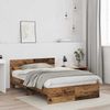 vidaXL Bettrahmen mit Kopfteil Altholz 193 x 125 x 70 cm Holzwerkstoff 3376060 Bild 3