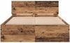 vidaXL Bettrahmen mit Kopfteil Altholz 193 x 125 x 70 cm Holzwerkstoff 3376060 Bild 5