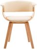 vidaXL Esszimmerstühle 4 Stk. Creme Bugholz und Kunstleder [278731] Bild 4