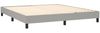 vidaXL Boxspringbett mit Matratze Hellgrau 160x200 cm Stoff 3144085 Bild 4
