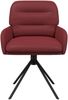 vidaXL Drehstuhl Esszimmer 4 pcs Kunstleder Weinrot 59 x 59,5 x 90 cm 3428260 Bild 3