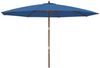 Sonnenschirm, Gartenschirm mit Holzmast Azurblau 400x273 cm Bild 2