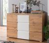 Kommode >Ravenna< in Honig Eiche Weiß - 120x80x40cm (BxHxT) Bild 2