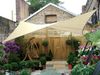 Sonnensegel Quadratisch wasserdurchlässig Champagner 25m² mit Stangenset Bild 2