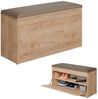 Platan Room Schuhschrank Schuhregal mit Sitzkissen, Schuhkommode, Schuhbank 100 cm Kaschmir Bild 5