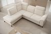 Ecksofa Canei, Sofa mit Schlaffunktion, Couch L-Form, Sofa Links, Plüschstoff, 262 x 105 x 170 cm, Beige Bild 5