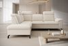 Ecksofa Canei, Sofa mit Schlaffunktion, Couch L-Form, Sofa Links, Plüschstoff, 262 x 105 x 170 cm, Beige Bild 4