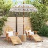 Balinesischer Sonnenschirm, Gartenschirm Creme 185 x 185 x 260 cm Bild 3