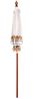 Balinesischer Sonnenschirm, Gartenschirm Creme 185 x 185 x 260 cm Bild 4