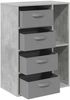 vidaXL Sideboard mit Schubladen Beton Grau 60 x 33,5 x 84 cm 8000471 Bild 5
