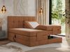 Elektrisches Bett, Boxspringbett mit Multipocket-Matratzen und Elektrisch verstellbare - VITTORIA - 140 x 200 cm - Orange Stoff - H4 Bild 2