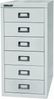 Bisley MultiDrawer™, 29er Serie, DIN A4, 6 Schubladen, Farbe lichtgrau Bild 2