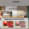 Nettlife LED Pendelleuchte Schwarz Esszimmer Dimmbar mit Fernbedienung 108CM 37W Modern, LED fest integriert, Dimmbar, Esstisch hängeleuchte für Küche Bar Wohnzimmer Schlafzimmer Büro Bild 3