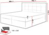 Boxspringbett Felipe, Blau, 140x200 cm Bild 4