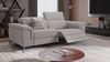Sofanella 3-Sitzer AMARO Stoffsofa Relaxfunktion Designersofa in Hellbraun Bild 3