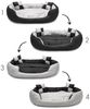 lionto Tierkissen 4-in-1 Hundebett, Hundekissen, Hundekörbchen mit Wendekissen, Größe, mit Wendekissen, grau/schwarz, 65 cm x 50 cm Bild 3