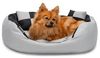 lionto Tierkissen 4-in-1 Hundebett, Hundekissen, Hundekörbchen mit Wendekissen, Größe, mit Wendekissen, grau/schwarz, 65 cm x 50 cm Bild 4
