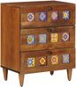 vidaXL Nachttisch Braun 50 x 33 x 62 cm Massivholz Mango 4018233 Bild 2