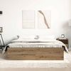 vidaXL Bettgestell ohne Matratze Artisan-Eiche 150x200cm Holzwerkstoff 3329313 Bild 3