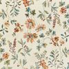 Orientalischer Samt-Teppich Fransen Oriental Flowers Creme Cord - 195x300x0,5cm Bild 2