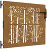 vidaXL Gartentor 85x75 cm Cortenstahl Bambus-Design 153232 Bild 2