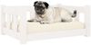 vidaXL Hundebett Weiß 65,5x50,5x28 cm Massivholz Kiefer 820188 Bild 3