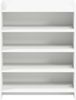 vidaXL Schuhschrank mit Speicher Weiß 73,5 x 36 x 92 cm Holzwerkstoff 8011315 Bild 3