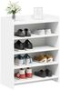 vidaXL Schuhschrank mit Speicher Weiß 73,5 x 36 x 92 cm Holzwerkstoff 8011315 Bild 2