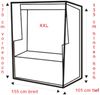 Jürgen Westerholt GmbH Strandkorb-Schutzhülle Komfort (1-St), XXL Oxford Polyester 420D 155x105x170(135)cm Bild 3