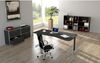 Kerkmann EDV-Tisch Artline Euro Holzdekor C-Fuß 195x80-100x68-82cm wei Bild 2