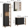 Badmöbel-Set Karen Sonoma/Anthrazit 3 Teile Vicco Bild 2