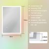 ZMH Spiegel Bad Badspiegel mit Beleuchtung - LED Wandspiegel Rund 100X60cm Badezimmer Badezimmerspiegel mit Touch-Schalter und Entfogger-Funktion Lichtspiegel Dimmbar 3000K-6500K Bild 2