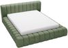 GRAINGOLD Italia Doppelbett 180x200, Polsterbett mit Bettkasten und Lattenrost, Velvet-Stoff, Grün Bild 2