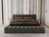 GRAINGOLD Italia Doppelbett 180x200, Polsterbett mit Bettkasten und Lattenrost, Velvet-Stoff, Grün Bild 3